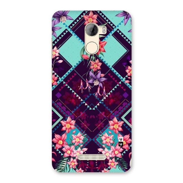 Floral Diamonds Back Case for Gionee A1 LIte