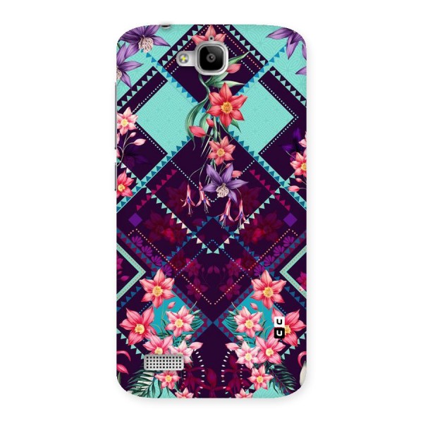 Floral Diamonds Back Case for Honor Holly