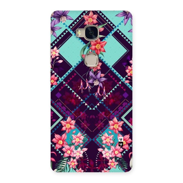 Floral Diamonds Back Case for Huawei Honor 5X