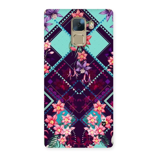 Floral Diamonds Back Case for Huawei Honor 7