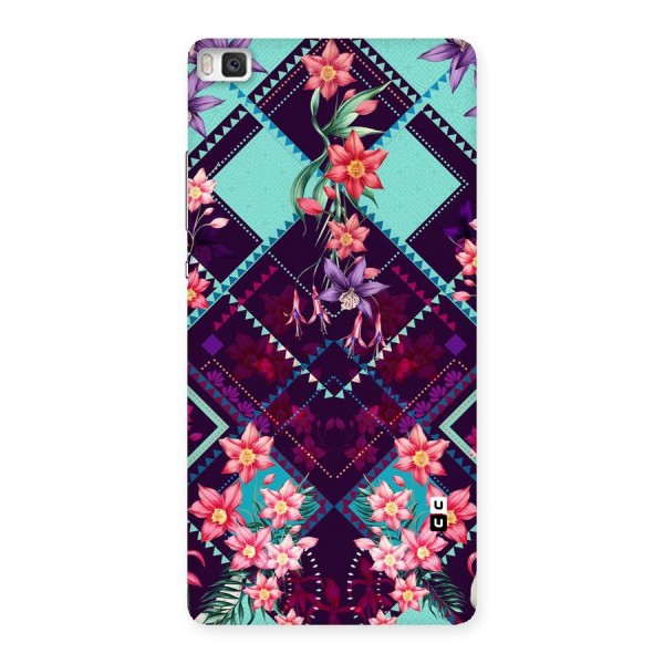 Floral Diamonds Back Case for Huawei P8