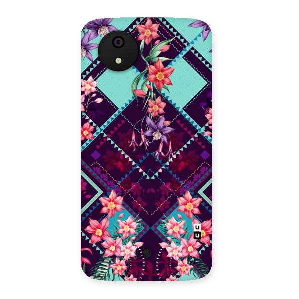Floral Diamonds Back Case for Micromax Canvas A1