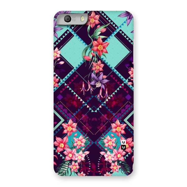 Floral Diamonds Back Case for Micromax Canvas Knight 2