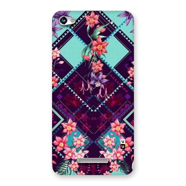 Floral Diamonds Back Case for Micromax Hue 2