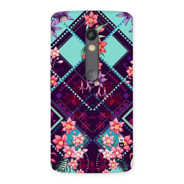 Floral Diamonds Back Case for Moto X Play