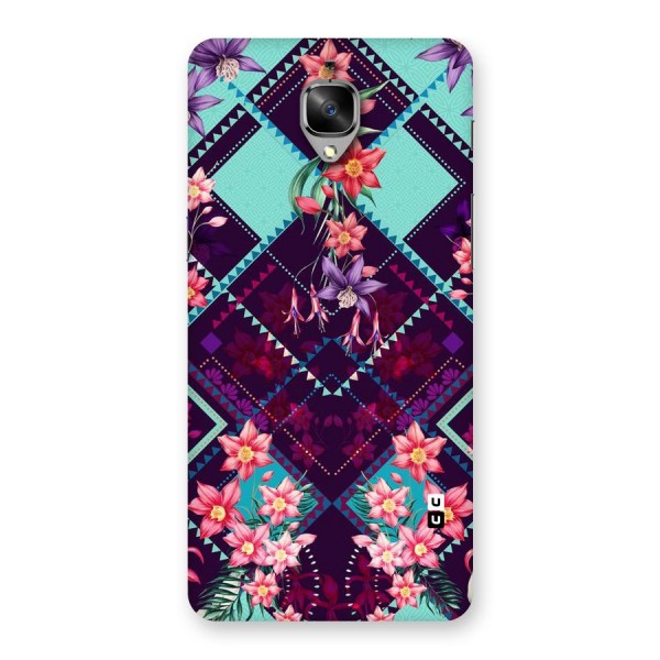 Floral Diamonds Back Case for OnePlus 3