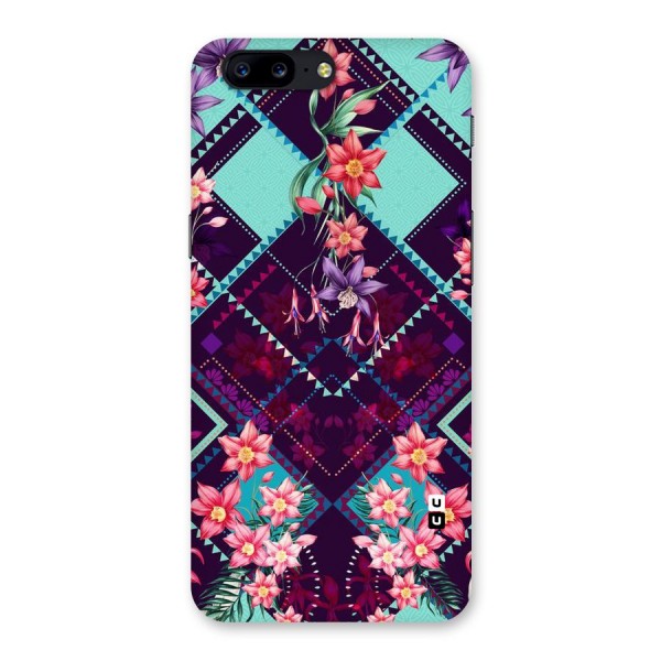 Floral Diamonds Back Case for OnePlus 5