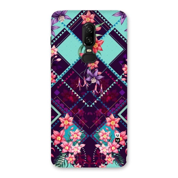 Floral Diamonds Back Case for OnePlus 6