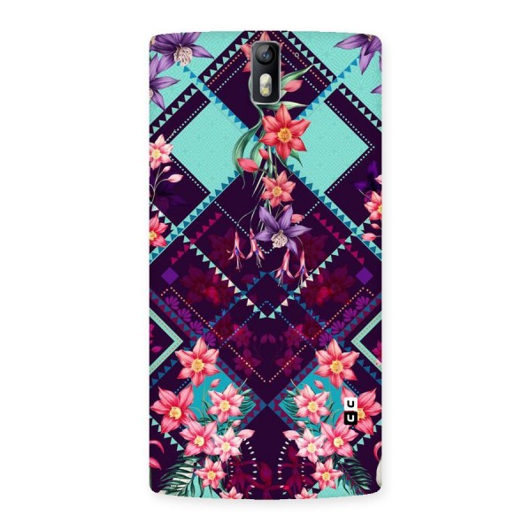 Floral Diamonds Back Case for One Plus One