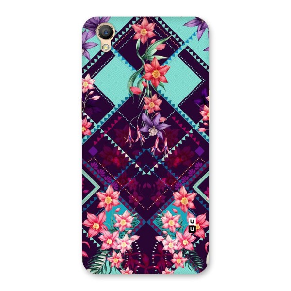 Floral Diamonds Back Case for Oppo A37