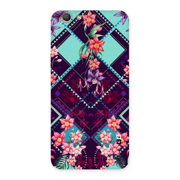 Floral Diamonds Back Case for Oppo F1s