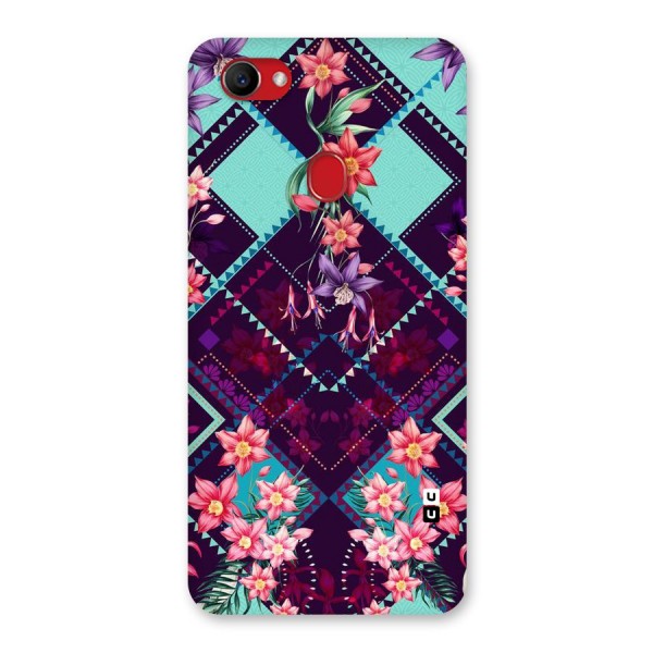Floral Diamonds Back Case for Oppo F7