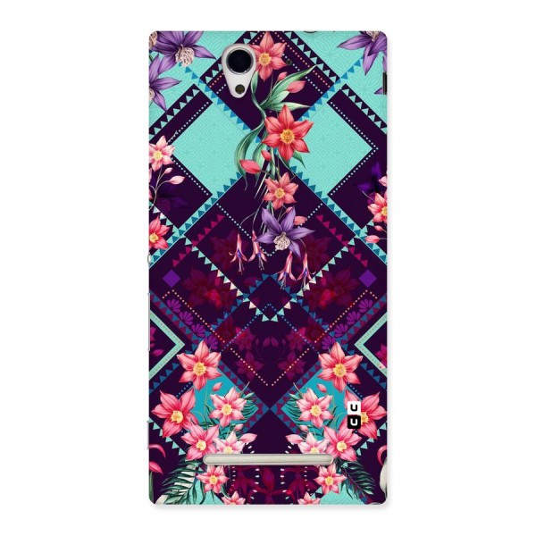 Floral Diamonds Back Case for Sony Xperia C3
