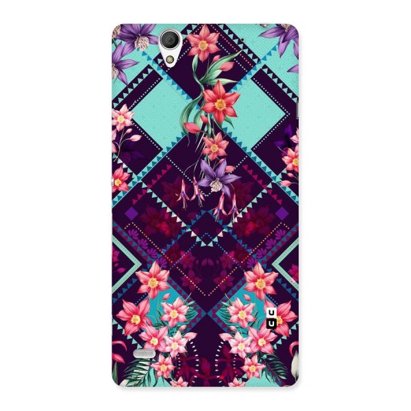 Floral Diamonds Back Case for Sony Xperia C4