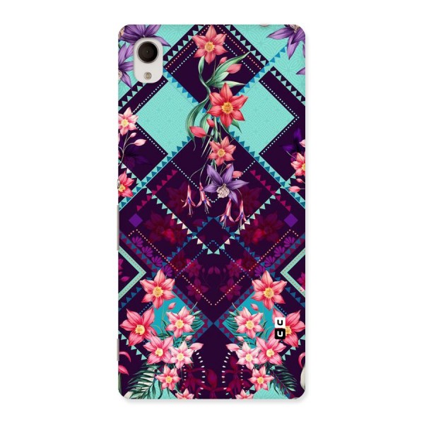 Floral Diamonds Back Case for Sony Xperia M4