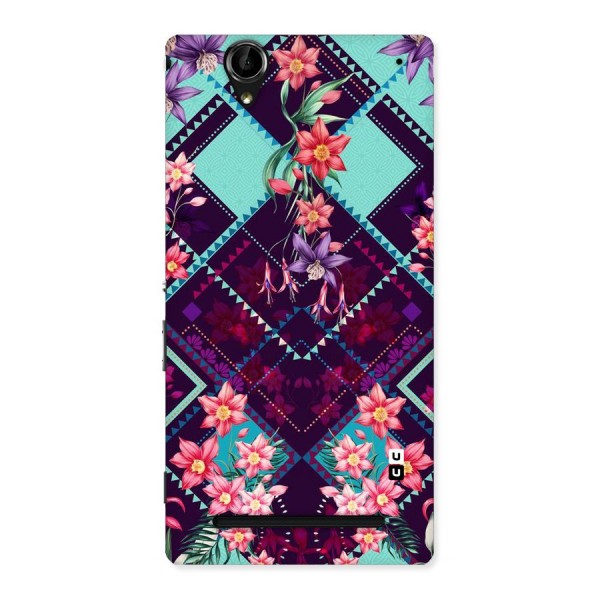 Floral Diamonds Back Case for Sony Xperia T2