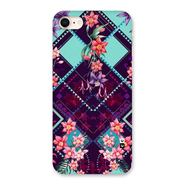 Floral Diamonds Back Case for iPhone 8
