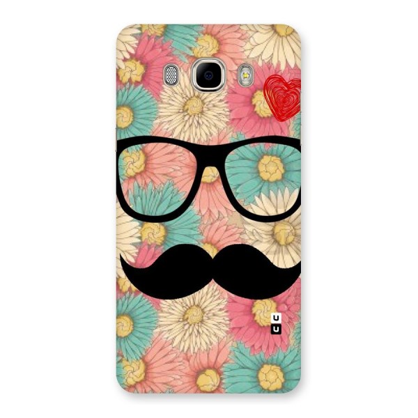 Floral Moustache Back Case for Samsung Galaxy J7 2016