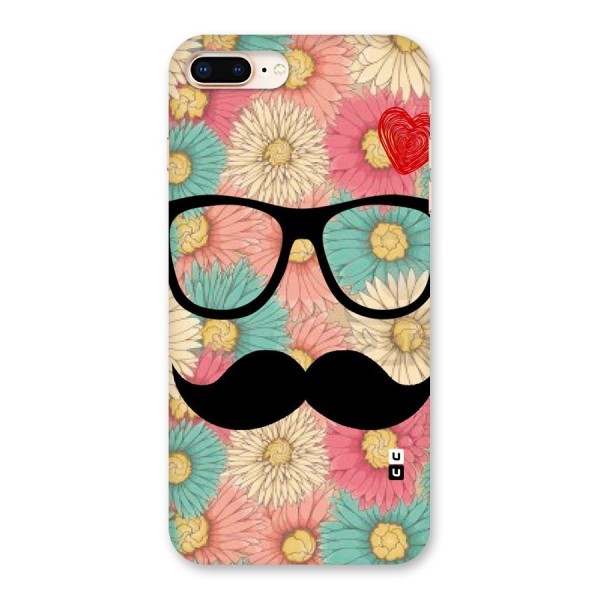 Floral Moustache Back Case for iPhone 8 Plus