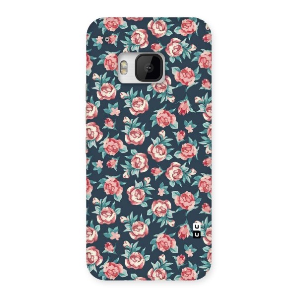Floral Navy Bloom Back Case for HTC One M9