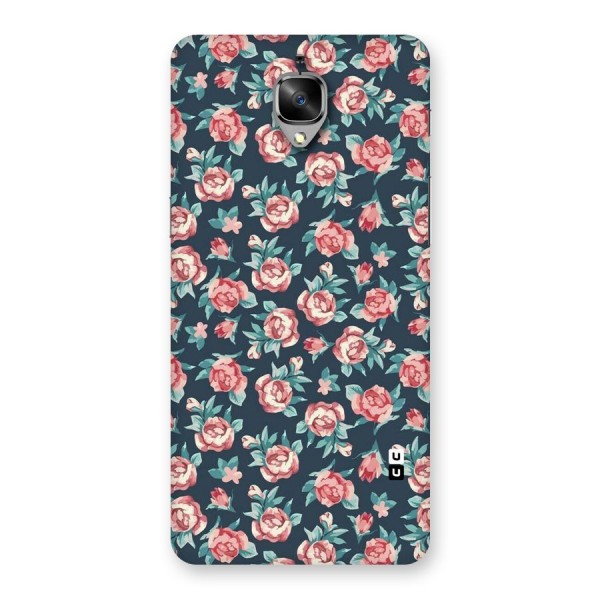Floral Navy Bloom Back Case for OnePlus 3T