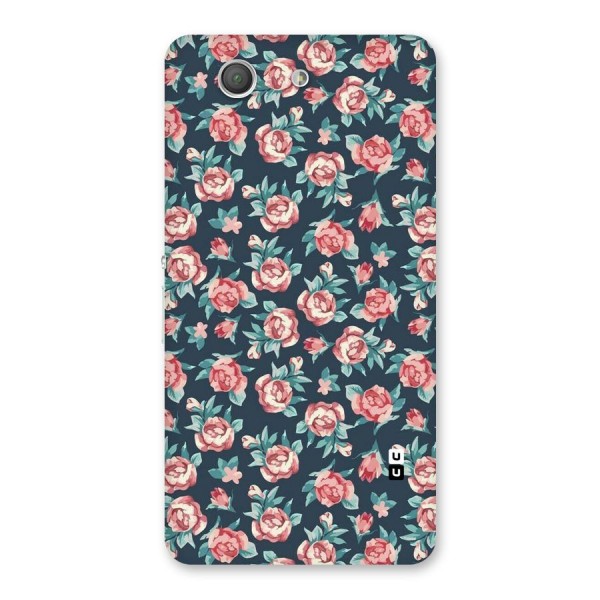 Floral Navy Bloom Back Case for Xperia Z3 Compact
