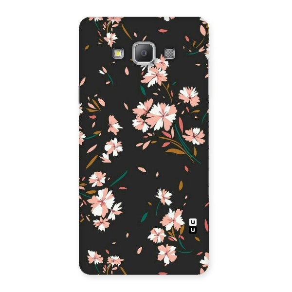 Floral Petals Peach Back Case for Galaxy A7