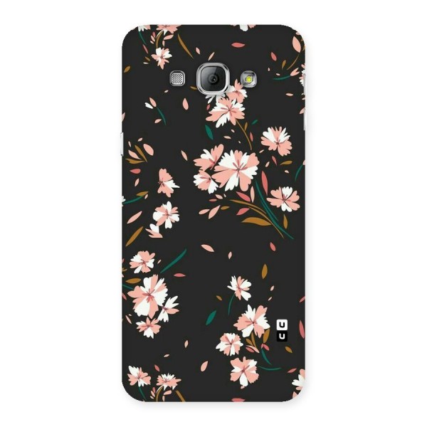 Floral Petals Peach Back Case for Galaxy A8