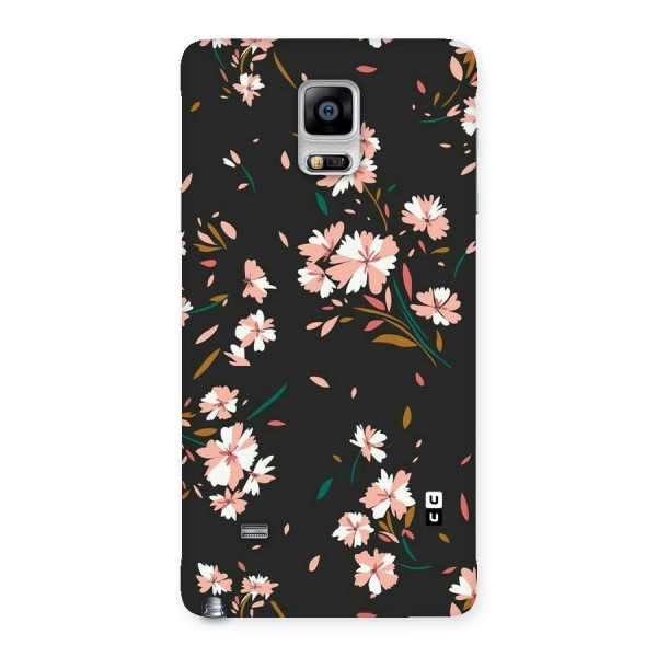 Floral Petals Peach Back Case for Galaxy Note 4