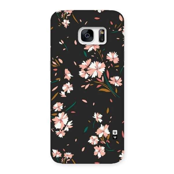 Floral Petals Peach Back Case for Galaxy S7 Edge