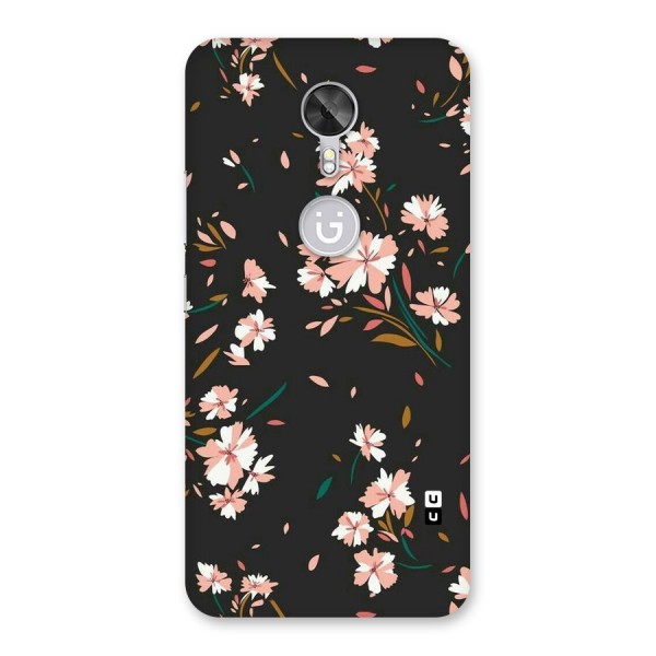 Floral Petals Peach Back Case for Gionee A1