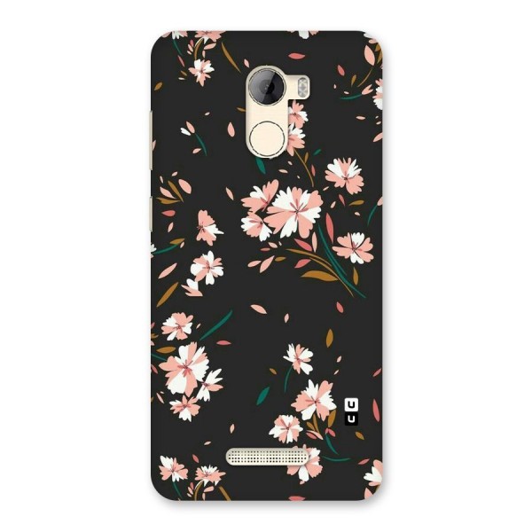 Floral Petals Peach Back Case for Gionee A1 LIte