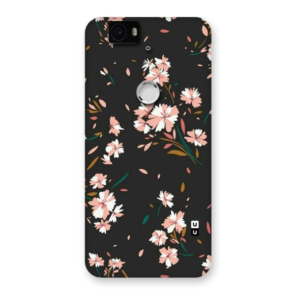 Floral Petals Peach Back Case for Google Nexus-6P