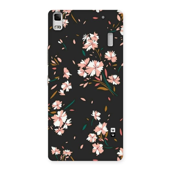 Floral Petals Peach Back Case for Lenovo K3 Note