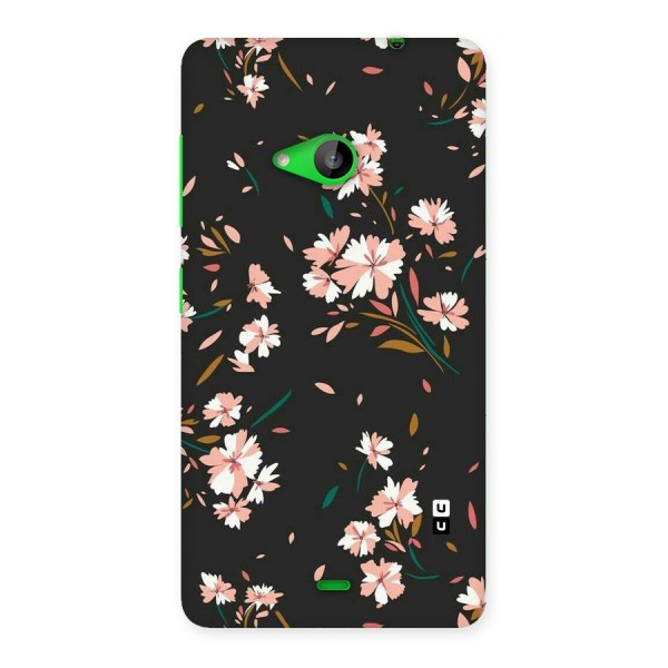 Floral Petals Peach Back Case for Lumia 535