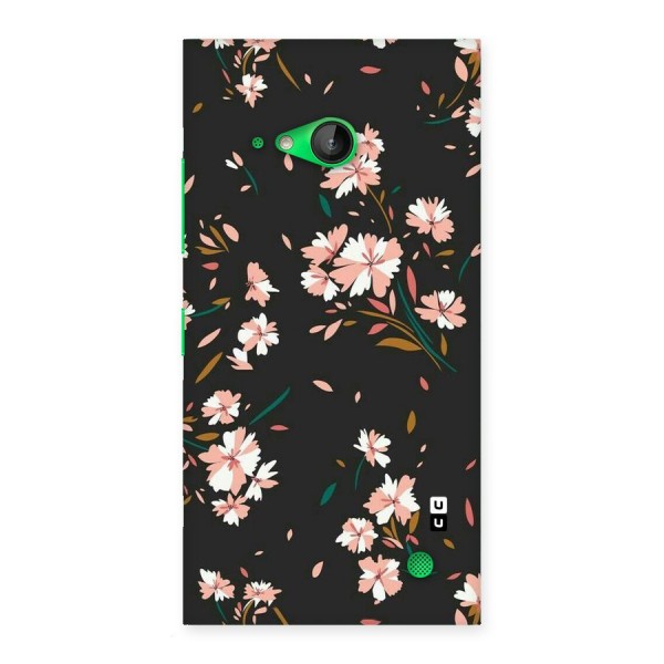 Floral Petals Peach Back Case for Lumia 730