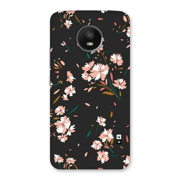 Floral Petals Peach Back Case for Moto E4 Plus