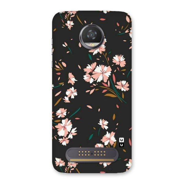 Floral Petals Peach Back Case for Moto Z2 Play