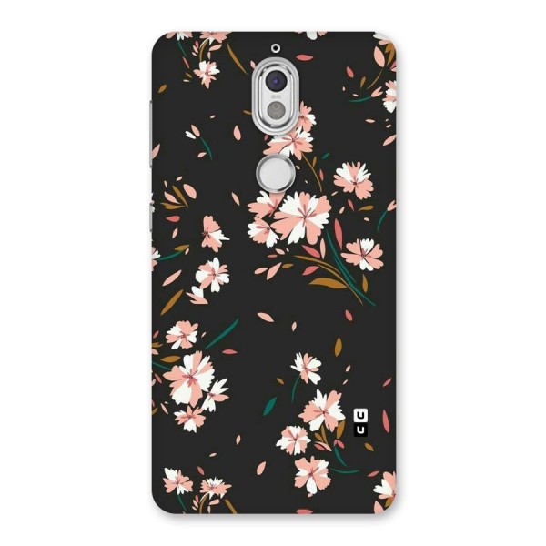 Floral Petals Peach Back Case for Nokia 7