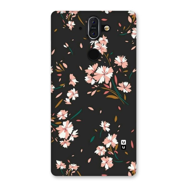 Floral Petals Peach Back Case for Nokia 8 Sirocco