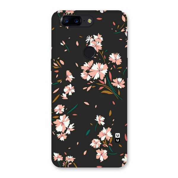 Floral Petals Peach Back Case for OnePlus 5T