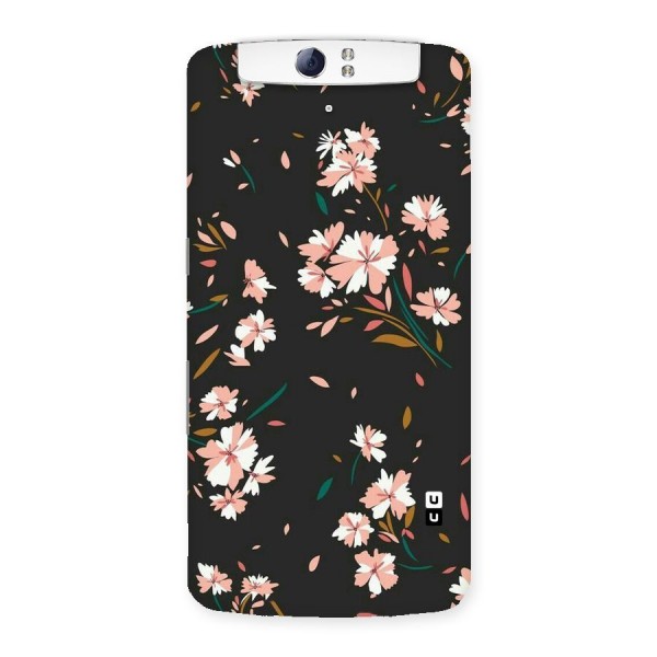 Floral Petals Peach Back Case for Oppo N1