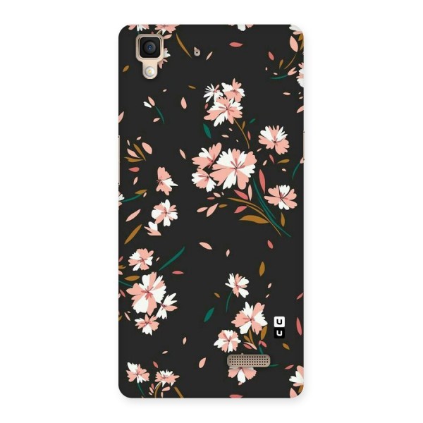 Floral Petals Peach Back Case for Oppo R7