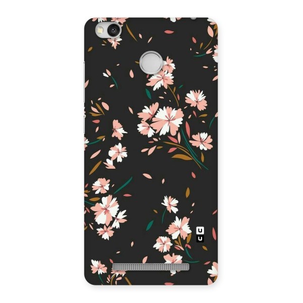Floral Petals Peach Back Case for Redmi 3S Prime