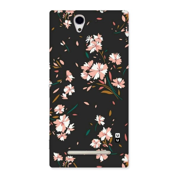 Floral Petals Peach Back Case for Sony Xperia C3