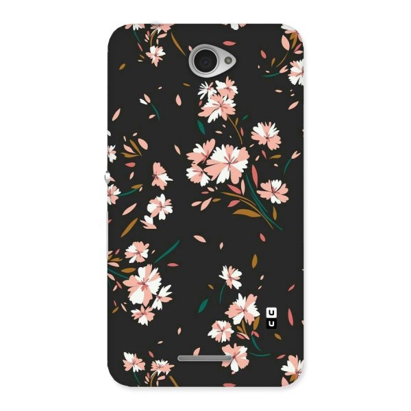 Floral Petals Peach Back Case for Sony Xperia E4