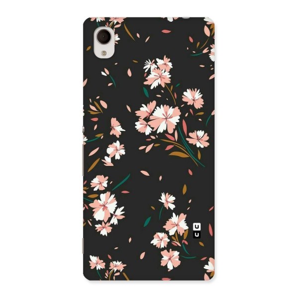Floral Petals Peach Back Case for Sony Xperia M4