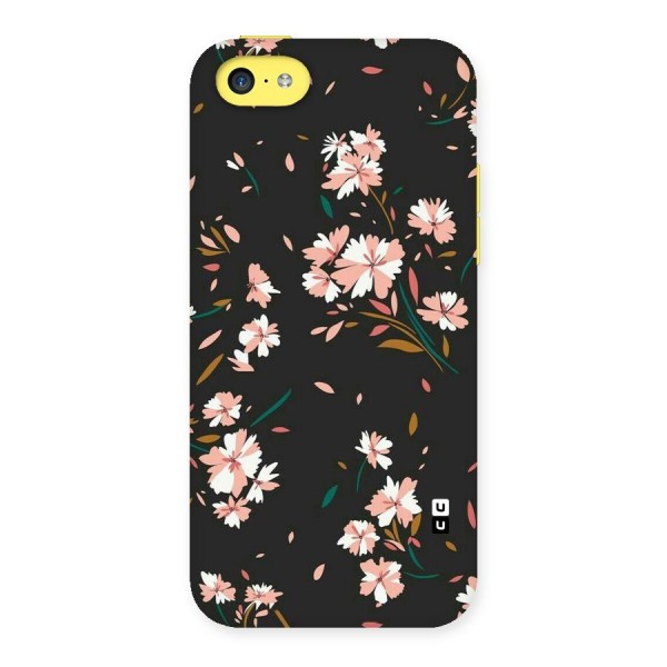Floral Petals Peach Back Case for iPhone 5C