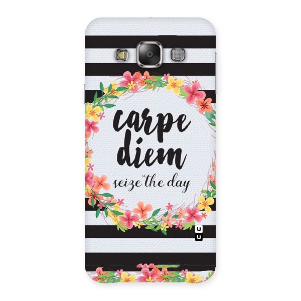 Floral Seize The Day Back Case for Galaxy E7
