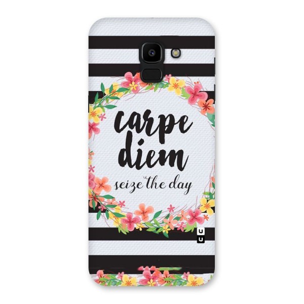 Floral Seize The Day Back Case for Galaxy J6